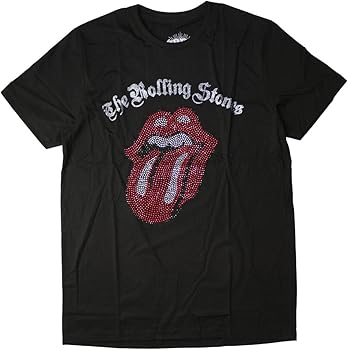 Amazon | ラインストーン ロックTシャツ The Rolling Stones ザ